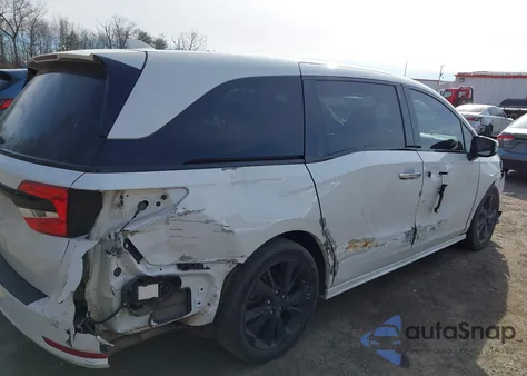 2022 Honda Odyssey Elite z USA, uszkodzony, nr VIN 5FNRL6H98NB039951